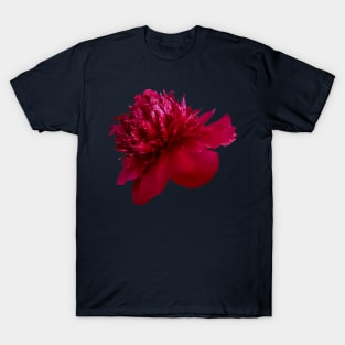 Red Peony Flower T-Shirt